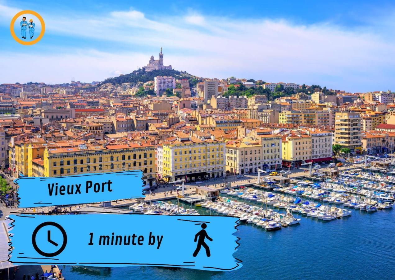 马赛Hyper Centre Vieux Port - Loft - Les Freres De La Loc'公寓 外观 照片